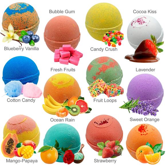 12 Bath Bombs for Kids with Surprise Toys Inside - Picture 2 of 8